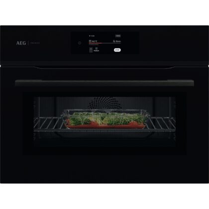 AEG Oven combi 8000 CombiQuick, 45 cm, CookSmart Touch 4.3  , Wifi, ProBlack CM7600B