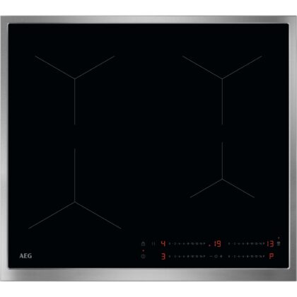 AEG Kookplaat inductie 5000, 60 cm, 4 zones, H²H, inox rand – standaard inbouw OIO64A00XB AEG Kookplaat inductie 5000, 60 cm, 4 zones, H²H, inox rand – standaard inbouw OIO64A00XB
