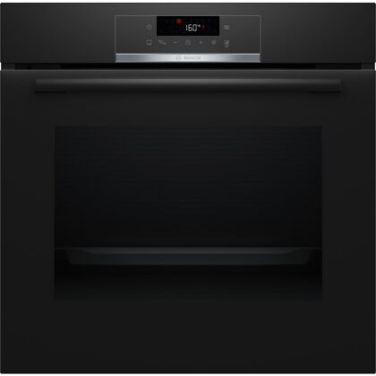BOSCH Oven multifunctie 60 cm, Pyrolyse, rood display, zwart, A+ HBA571BB3