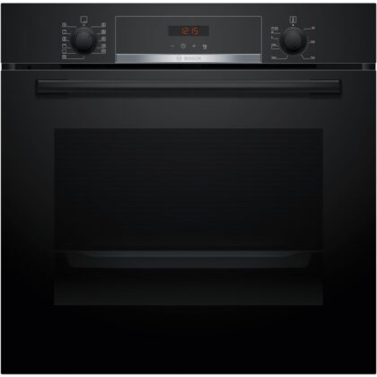 BOSCH Oven multifunctie 60cm, serie 4, pyrolyse, zwart, A+ HBA574BB3