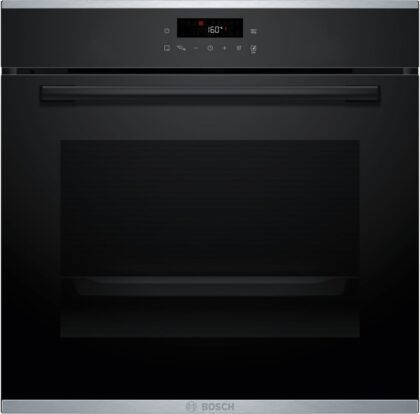 BOSCH Oven Serie 4 Multifunctie 60 cm, pyrolyse, 7 verw.wijzen, zwart, A+ HBG272EB3F