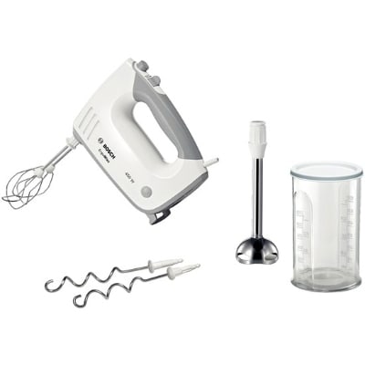 BOSCH Handmixer ErgoMixx – 450W – 5 snelheden – turbo-kloppers, kneedhaken & mixervoet MFQ36470
