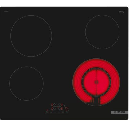 BOSCH Vitrokeramische kookplaat 60cm 4 zones (1 variabele) TouchSelect zonder kader PKF611BB2E