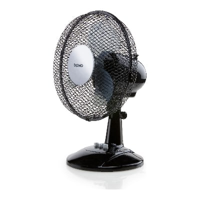 DOMO Tafelventilator – 2 snelheden + uit – 23cm hoogte 36cm – 3 schoepen – 30W DO8138
