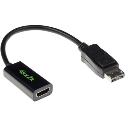 INTRONICS ACT 15 cm Verloop kabel DisplayPort male naar HDMI-A female AK3994