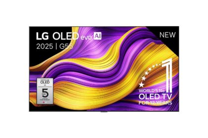 LG TV 65 inch  OLED AI G5 4K Smart TV 2025, met muurbeugel, zonder voet OLED77G55LW