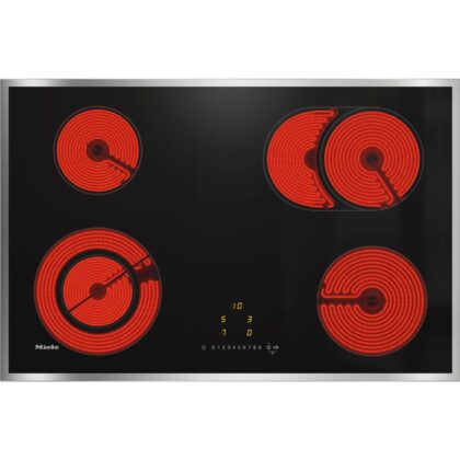 MIELE Kookplaat vitrokeramisch, 4 kookzones (1 vario, 1 braadzone), 764mm, EasySelect 10948640