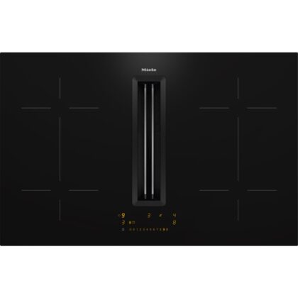 MIELE Inductiekookplaat met afzuiging, 80cm, 4 zones, Flex Zones, Wifi, zwart 12266170