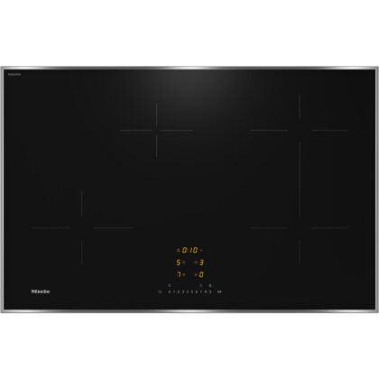 MIELE Inductiekookplaat 80cm, 4 zones (1 Flex), Con@ctivity, inox rand 12399840