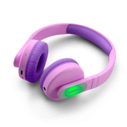 Philips Consumer Draadloze on-ear kinderhoofdtelefoon Bluetooth, 85dB, soft ear cushions, roze 6783361