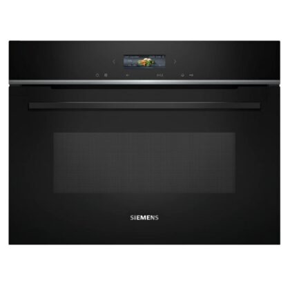 Siemens Huishoud Microgolfoven 45cm, grill, 1000W, easyClean, softMove, zwart CE732GXB1