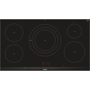 Siemens Huishoud Kookplaat inductie, 5 zones (1 3-kring), 90cm, dual lightSlider, fryingSensor EH975LVC1E