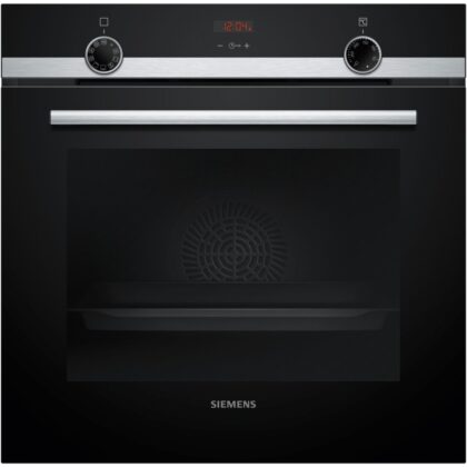 Siemens Huishoud Oven multifunctie 60 cm, 7 verw.wijzen, EcoClean, rood display, A+, inox HB534ABR3