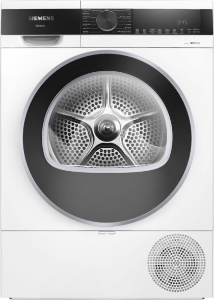 Siemens Huishoud Warmtepompdroogkast 8kg, IQ500, touch buttons, LED display, glazen deur, C WQ33G2DLFG