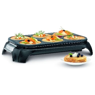 TEFAL Pannenkoekenmachine Crep’Party Inox&Design – 6 personen PY558813