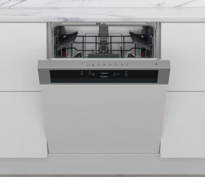 WHIRLPOOL Vaatwasser inbouw, 60cm, 14 couverts, startuitstel, antibacterieel inox WBC3C26X